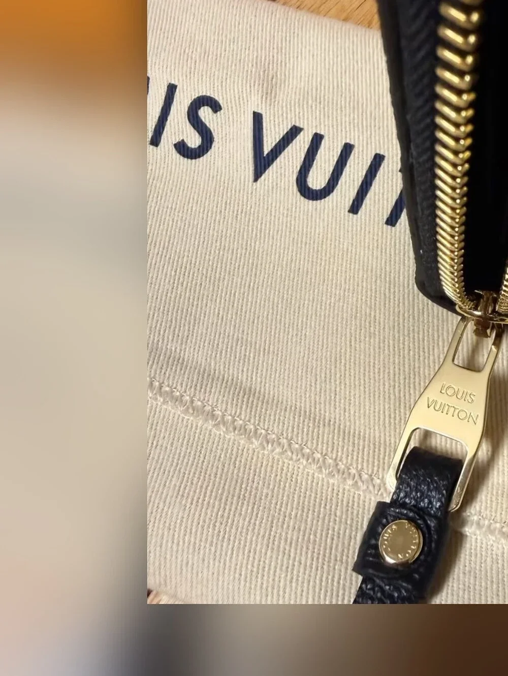 Louis Vuitton Black & Cream Monogram Envelope Wallet - Picture 7 of 8
